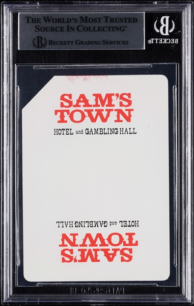 Henry Hill Signed Sam's Town Playing Card (BAS)