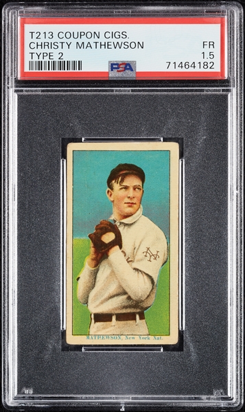 1914 T213 Coupon Cigarettes (Type 2) Christy Mathewson PSA 1.5