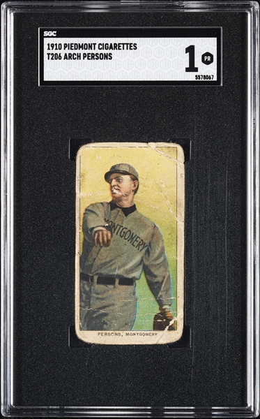 1909-11 T206 Arch Persons SGC 1