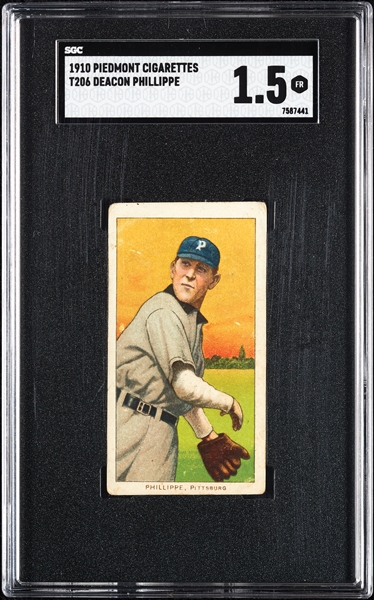 1909-11 T206 Deacon Phillippe SGC 1.5