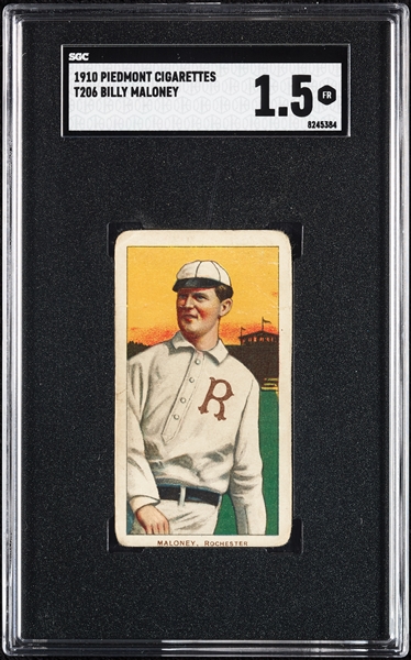 1909-11 T206 Billy Maloney SGC 1.5