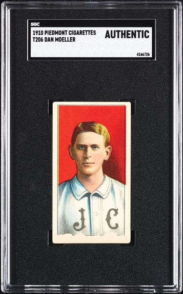 1909-11 T206 Dan Moeller SGC Authentic