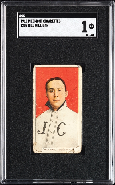 1909-11 T206 Bill Milligan SGC 1