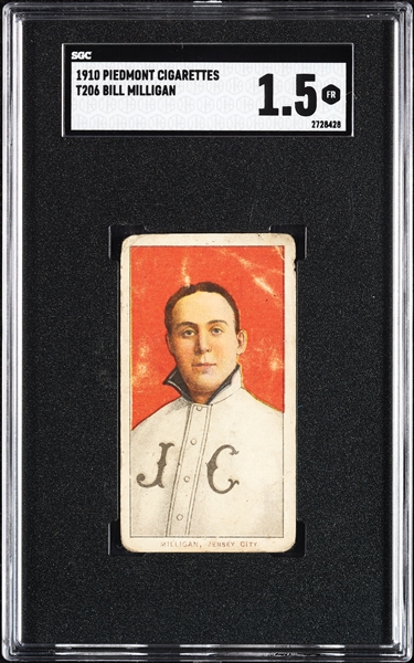 1909-11 T206 Bill Milligan SGC 1.5