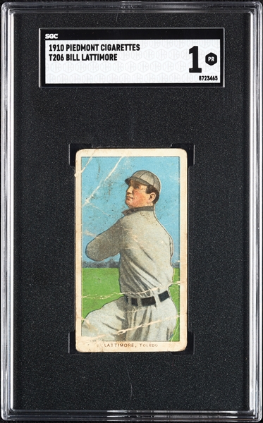 1909-11 T206 Bill Lattimore SGC 1