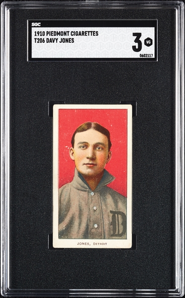 1909-11 T206 Davy Jones SGC 3