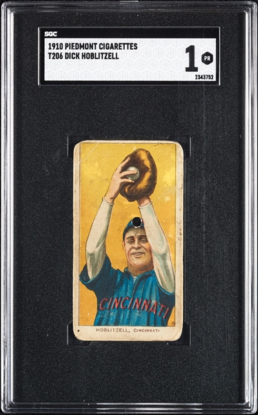 1909-11 T206 Dick Hoblitzell SGC 1