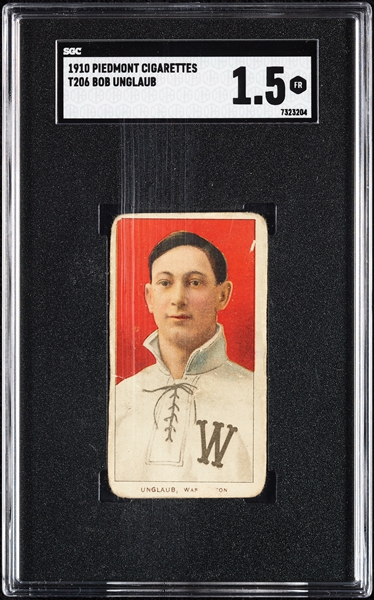 1909-11 T206 Bob Unglaub SGC 1.5