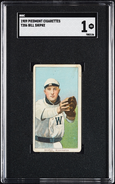 1909-11 T206 Bill Shipke SGC 1