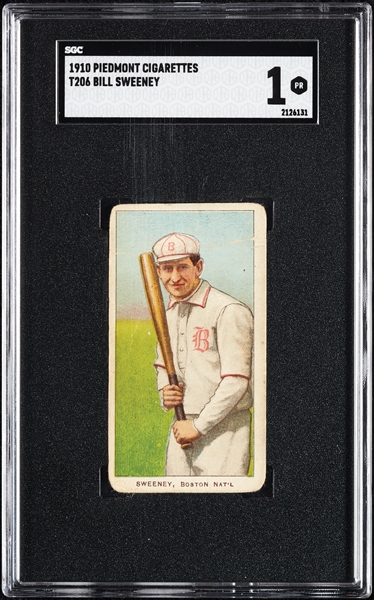 1909-11 T206 Bill Sweeney SGC 1