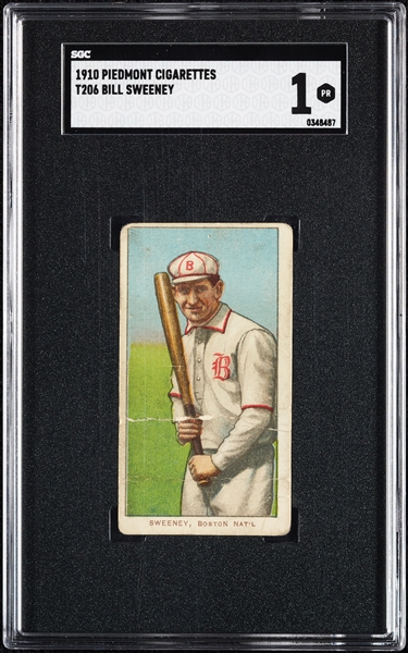 1909-11 T206 Bill Sweeney SGC 1