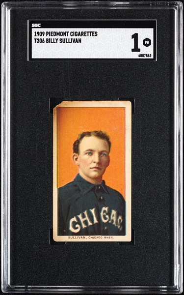 1909-11 T206 Billy Sullivan SGC 1