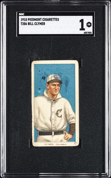 1909-11 T206 Bill Clymer SGC 1