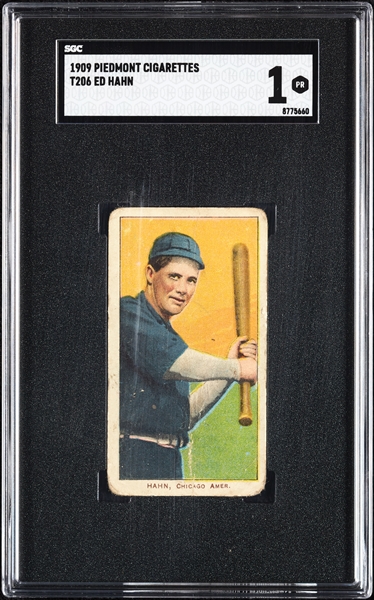 1909-11 T206 Ed Hahn SGC 1