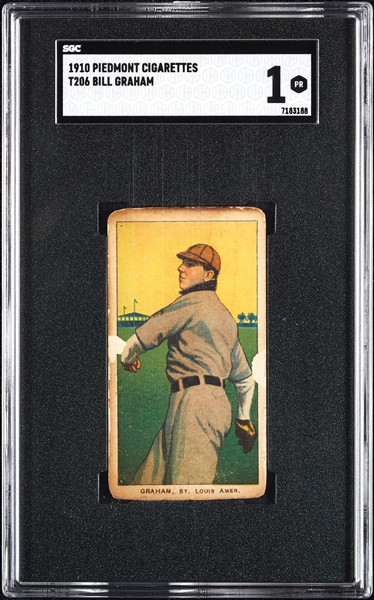 1909-11 T206 Bill Graham SGC 1