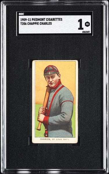 1909-11 T206 Chappie Charles SGC 1