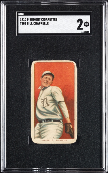 1909-11 T206 Bill Chappelle SGC 2