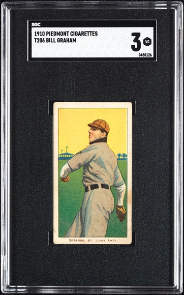 1909-11 T206 Bill Graham SGC 3