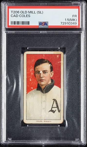 1909-11 T206 Cad Coles (Old Mill Back) PSA 1.5 (MK)