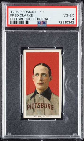 1909-11 T206 Fred Clarke Pittsburgh, Portrait PSA 4