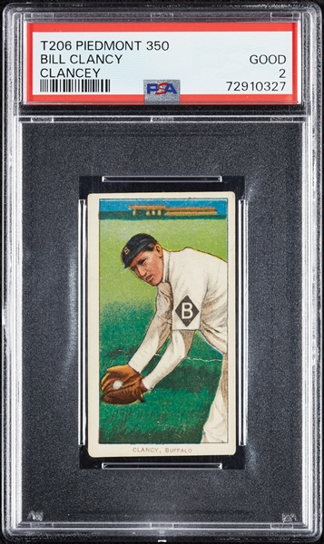 1909-11 T206 Bill Clancy (Clancey) PSA 2