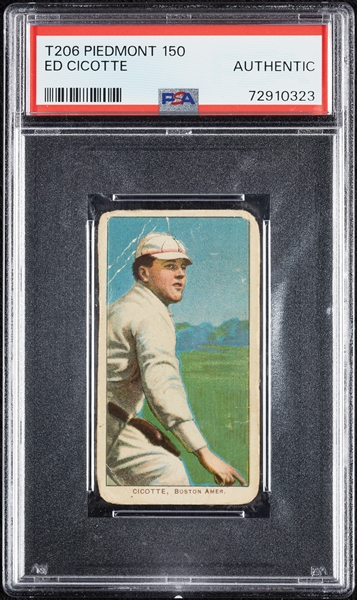 1909-11 T206 Ed Cicotte PSA Authentic