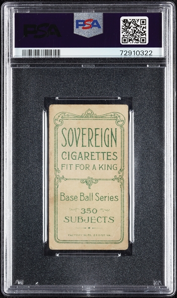 1909-11 T206 Ed Cicotte (Sovereign 350 Back) PSA 1