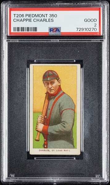 1909-11 T206 Chappie Charles PSA 2