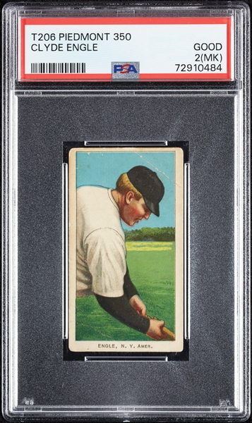 1909-11 T206 Clyde Engle PSA 2 (MK)