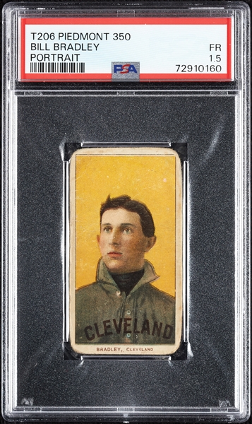 1909-11 T206 Bill Bradley Portrait PSA 1.5