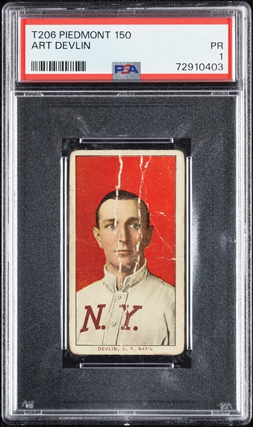 1909-11 T206 Art Devlin PSA 1