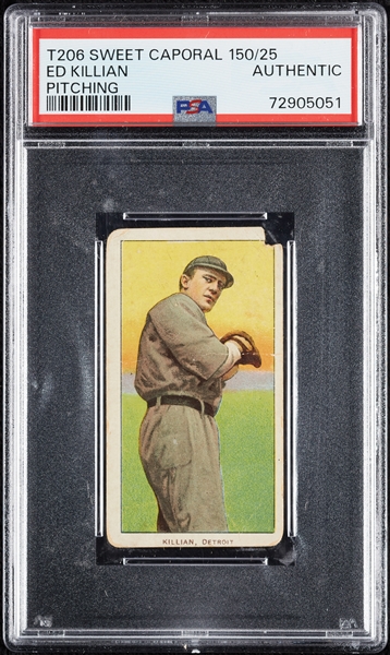 1909-11 T206 Ed Killian Pitching PSA Authentic