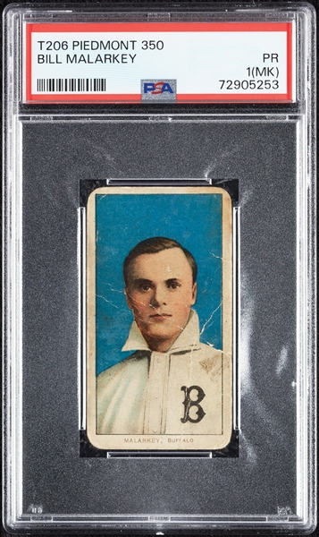 1909-11 T206 Bill Malarkey PSA 1 (MK)