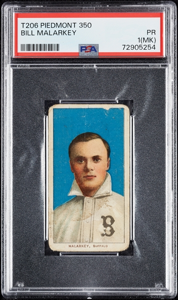 1909-11 T206 Bill Malarkey PSA 1 (MK)