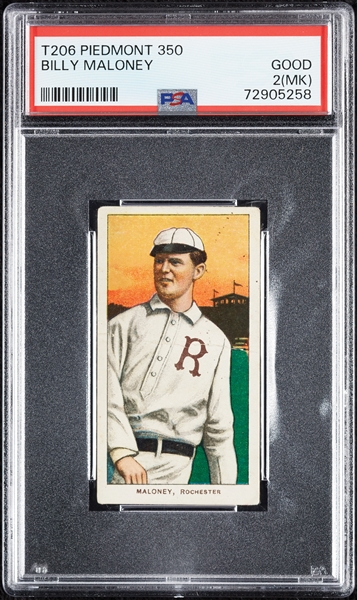 1909-11 T206 Billy Maloney PSA 2 (MK)