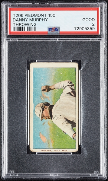 1909-11 T206 Danny Murphy Throwing PSA 2