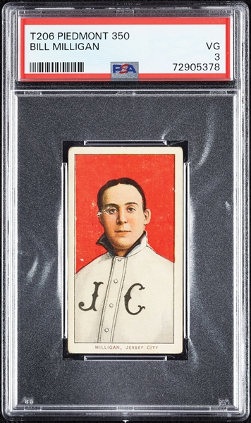 1909-11 T206 Bill Milligan PSA 3