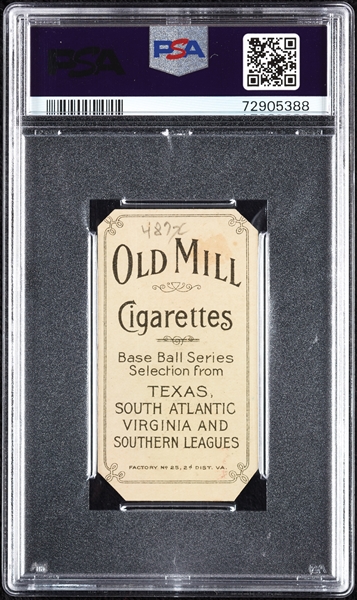 1909-11 T206 Carlton Molesworth (Old Mill Back) PSA Authentic