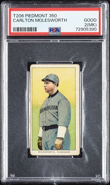 1909-11 T206 Carlton Molesworth PSA 2 (MK)