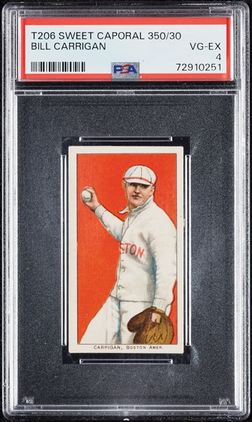 1909-11 T206 Bill Carrigan PSA 4