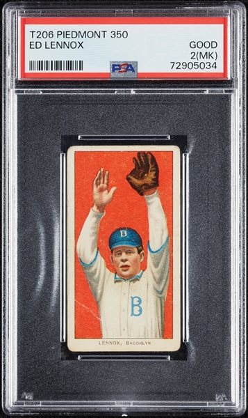 1909-11 T206 Ed Lennox PSA 2 (MK)