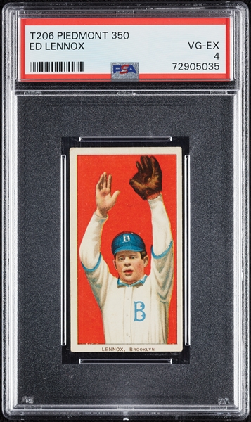 1909-11 T206 Ed Lennox PSA 4