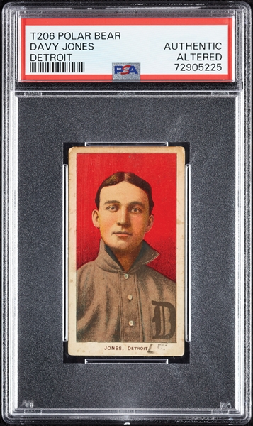 1909-11 T206 Davy Jones Detroit PSA Authentic