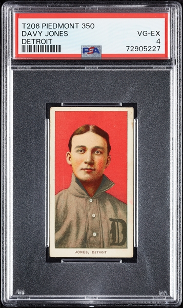 1909-11 T206 Davy Jones Detroit PSA 4