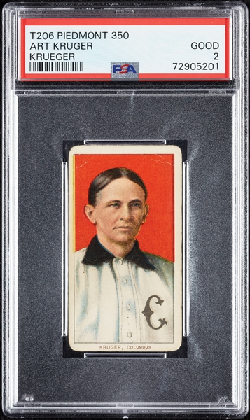 1909-11 T206 Art Kruger (Krueger) PSA 2