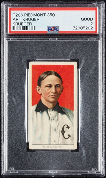 1909-11 T206 Art Kruger (Krueger) PSA 2