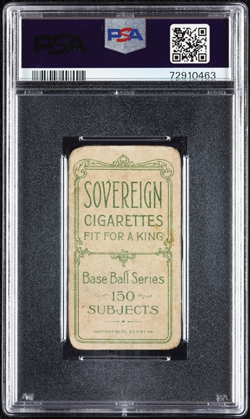 1909-11 T206 Bull Durham (Sovereign 150 Back) PSA 1