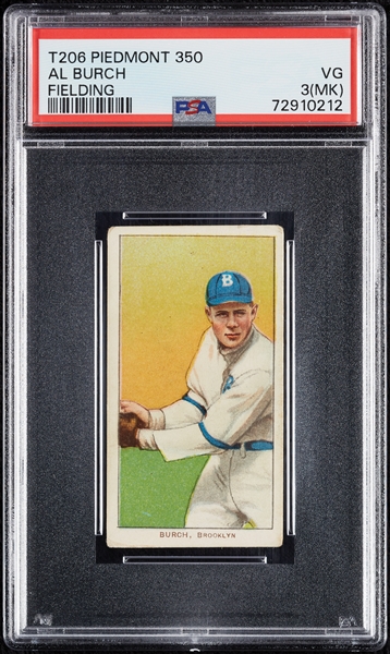 1909-11 T206 Al Burch Fielding PSA 3 (MK)