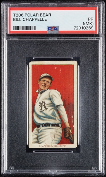 1909-11 T206 Bill Chappelle PSA 1 (MK)