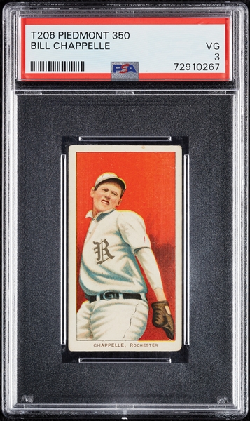 1909-11 T206 Bill Chappelle PSA 3